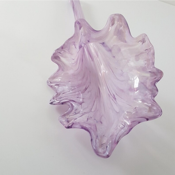 Purple Blown Glass Single Flower Bud Epergne Vase - Picture 5 of 9